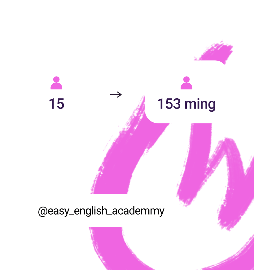 Easy English Academy natijasi: 15 dan 153 ming obunachigacha